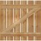 Ekena Millwork Spaced Board-n-Batten Shutters w/Z-Bar, Rough Sawn Western Red Cedar, 34 3/4W x 34H, PR RBS06Z35X034RWR - alternate 2